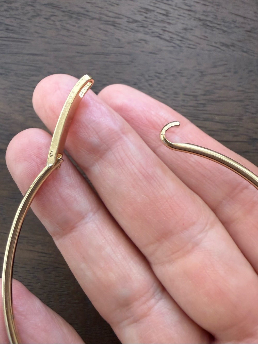 Gold Cat Charm Bangle Bracelet - Women Jewelry - Picture 4 of 6